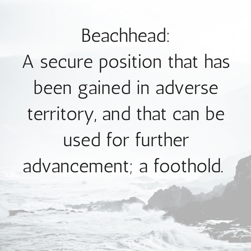 Definition of beachhead